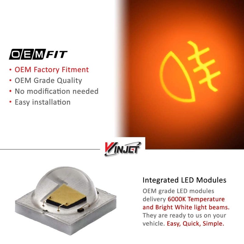 Winjet WJ30-0584-09 OEM Series for [2014-2017 Volkswagen GTI] Driving LED Fog Lights - Image 4